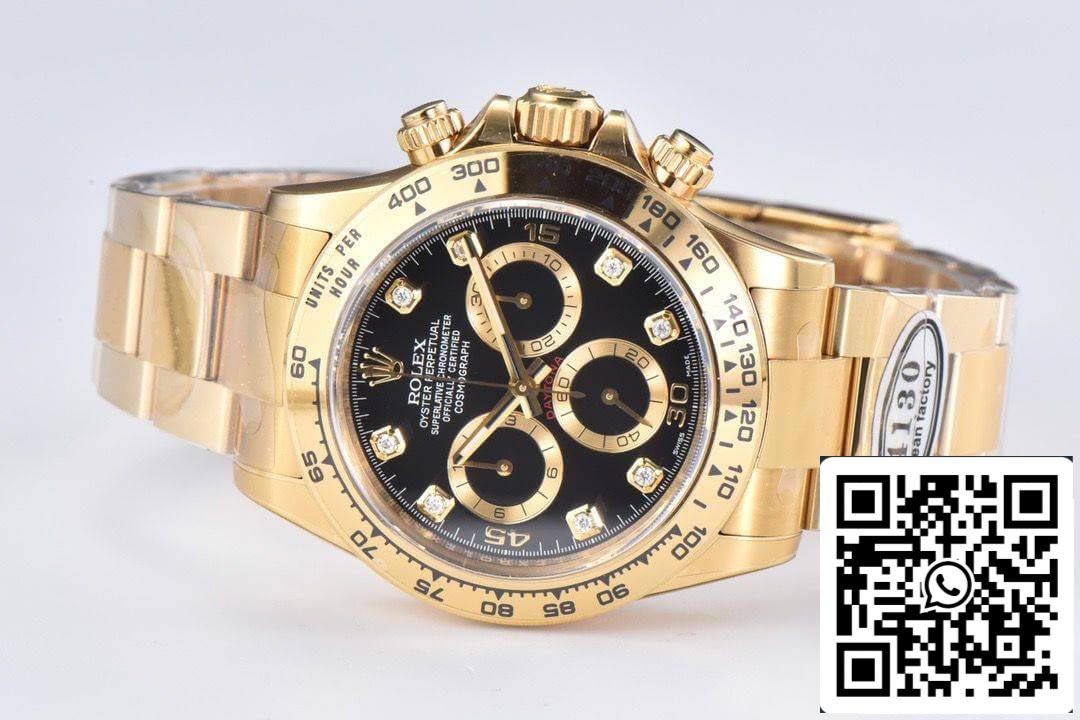 Rolex Cosmograph Daytona M116508-0016 1:1 Mejor edición Clean Factory esfera negra