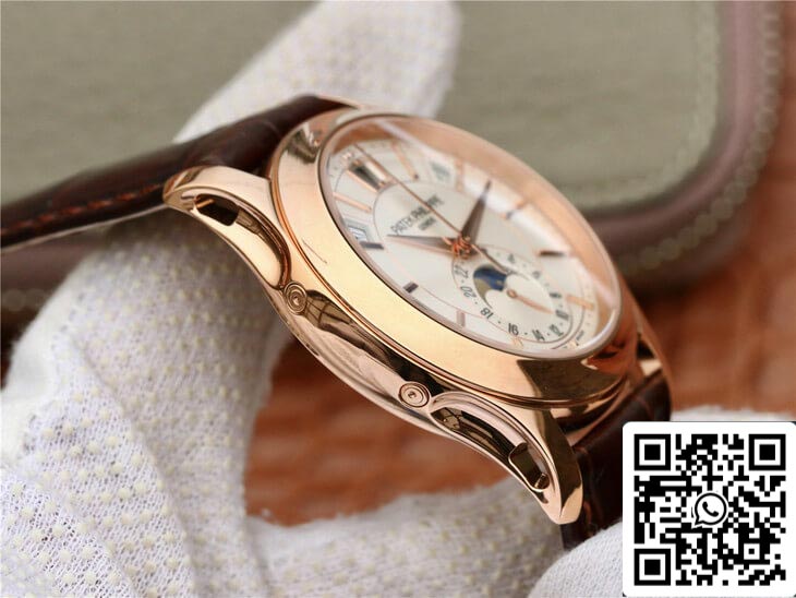 Patek Philippe Complications 5205R-001 1:1 Mejor edición KM Factory Esfera blanca lechosa