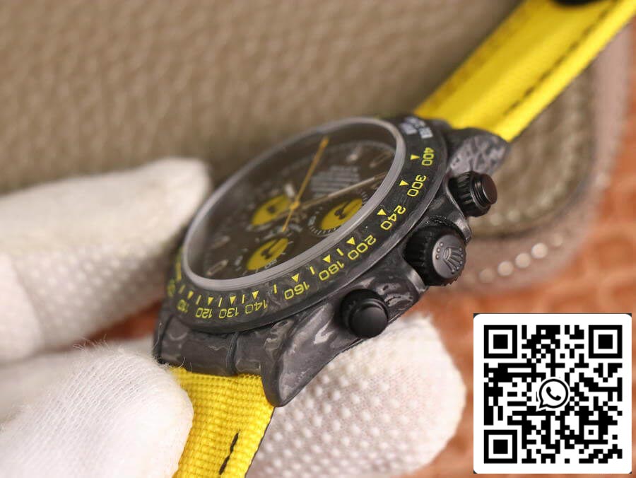 Rolex Daytona Diw Retrofit Versión 1:1 Mejor edición WWF Factory Esfera de fibra de carbono