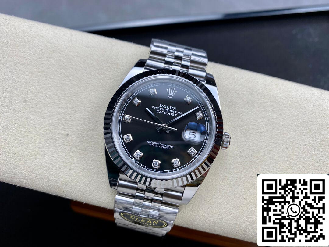 Rolex Datejust M126334-0012 1:1 Best Edition Clean Factory quadrante nero