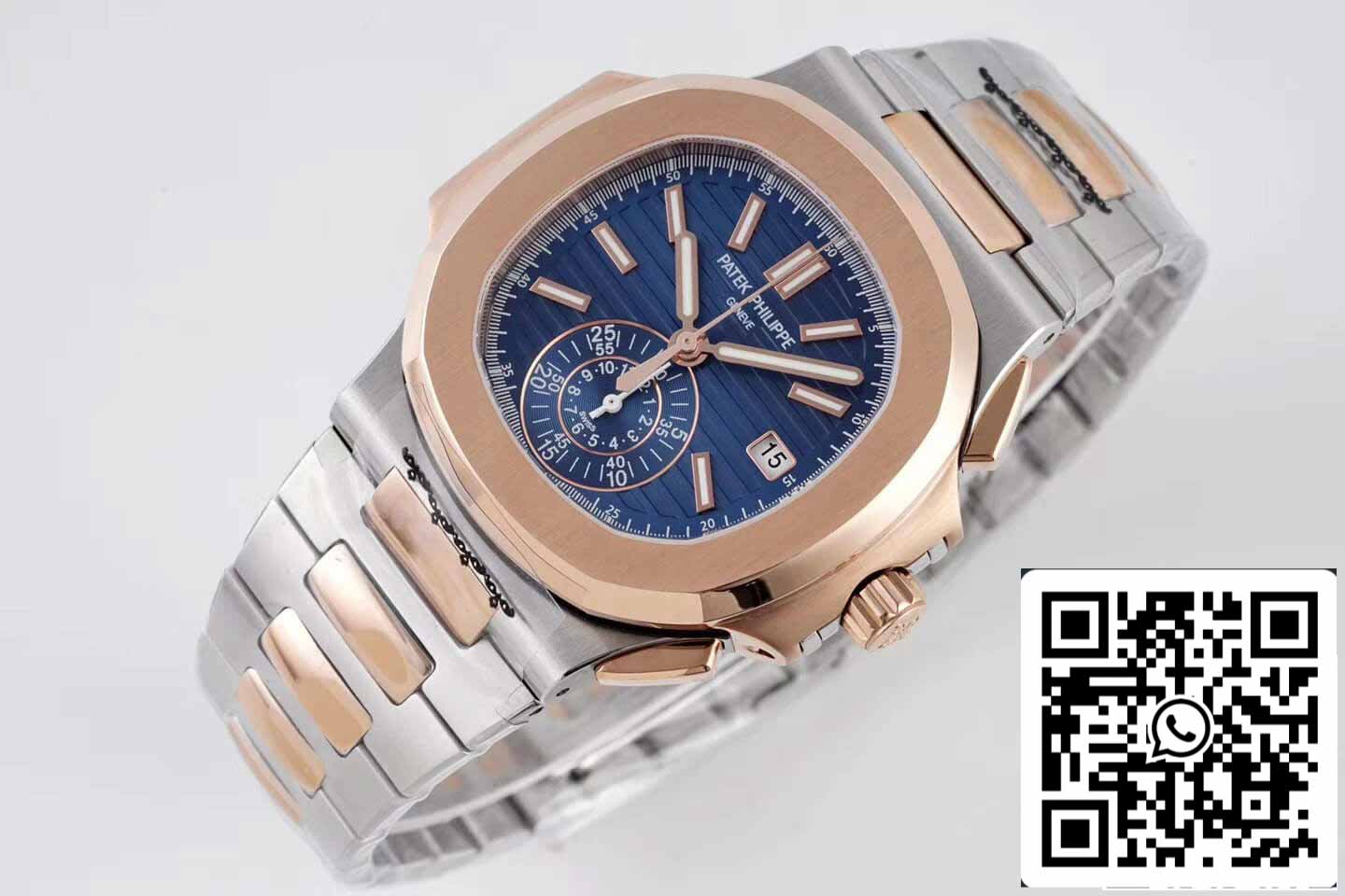 Patek Philippe Nautilus 5980/1AR-001 1:1 Mejor Edición 3K Factory V2 Esfera Azul