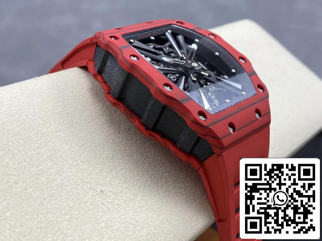 Richard Mille RM12-01 Tourbillon 1:1 Best Edition RM Factory Red Rubber Strap