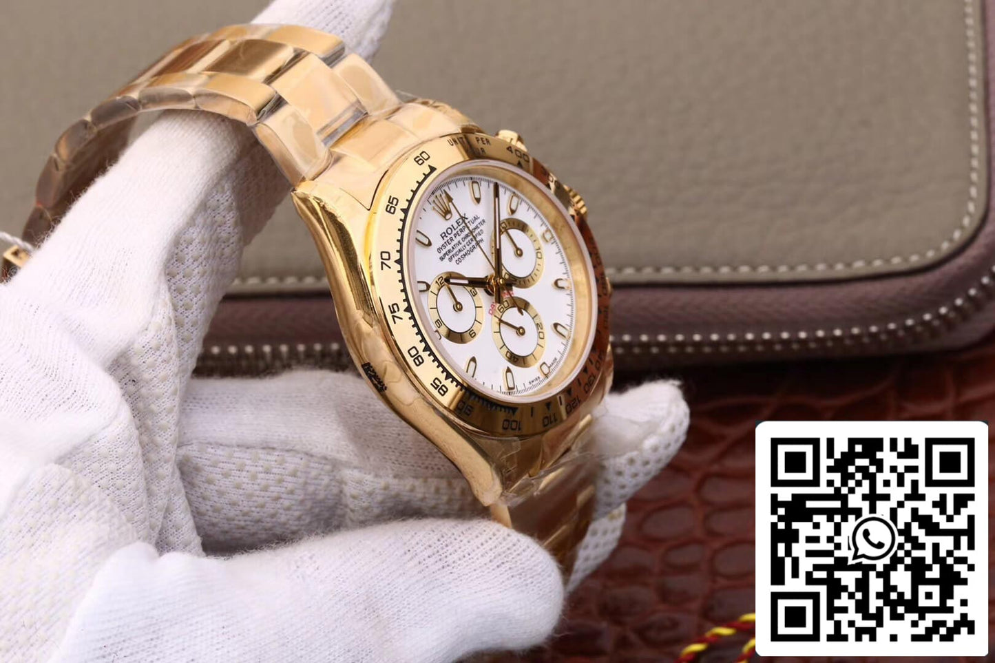 Rolex Daytona Cosmograph M116508-0001 1:1 Mejor edición JH Factory esfera blanca