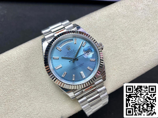 Rolex Day Date M228236-0006 1:1 Mejor edición EW Factory esfera azul hielo