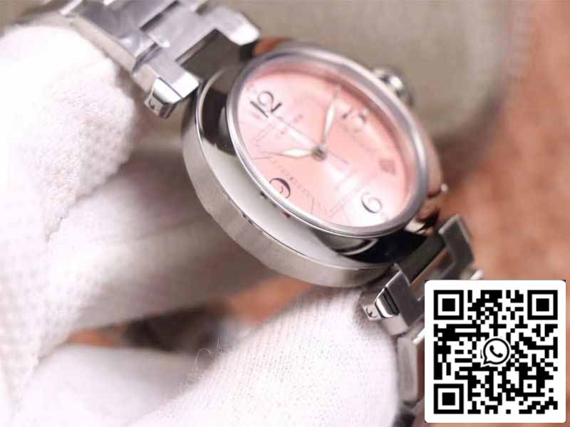 Cartier Pasha W31075M7 1:1 Best Edition V9 Factory quadrante rosa svizzero Cal.049