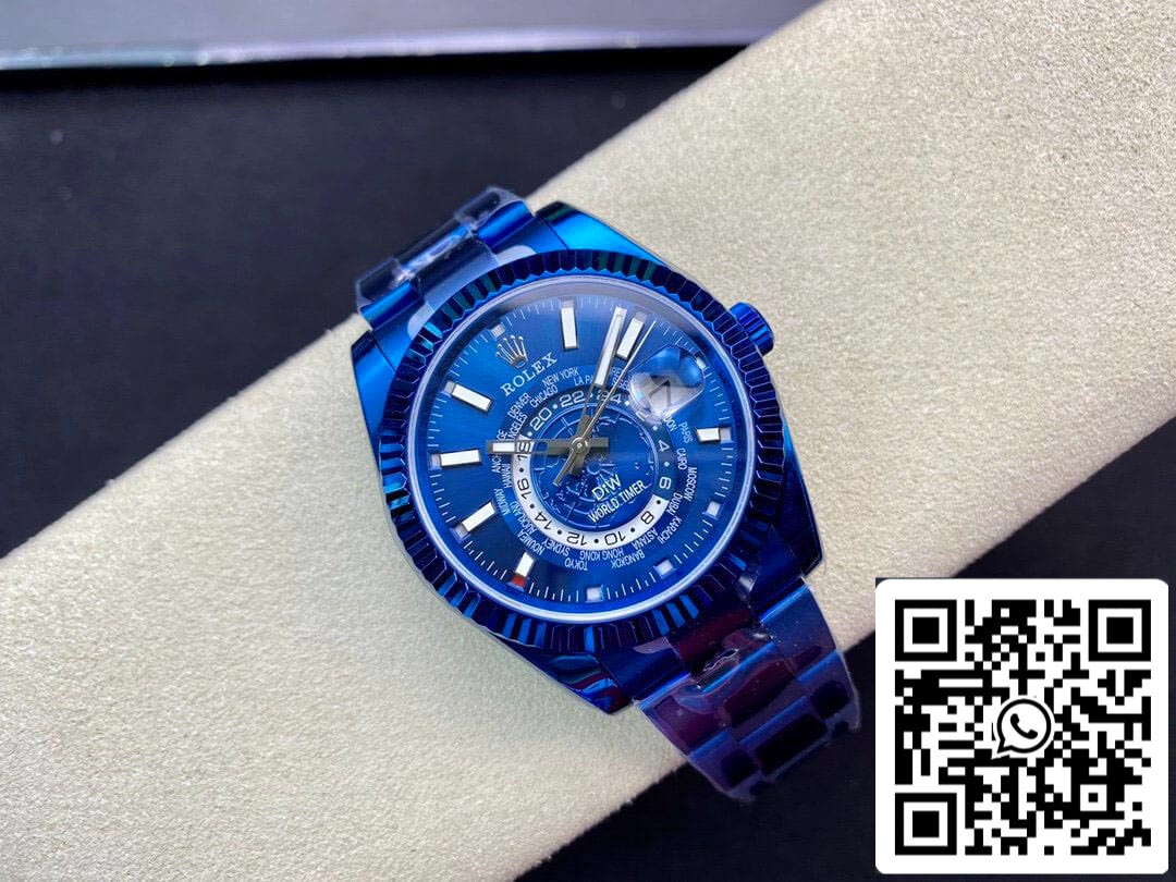 Rolex Sky Dweller 40MM WWF Factory DIW esfera azul Mejor edición 1:1 WWF Factory