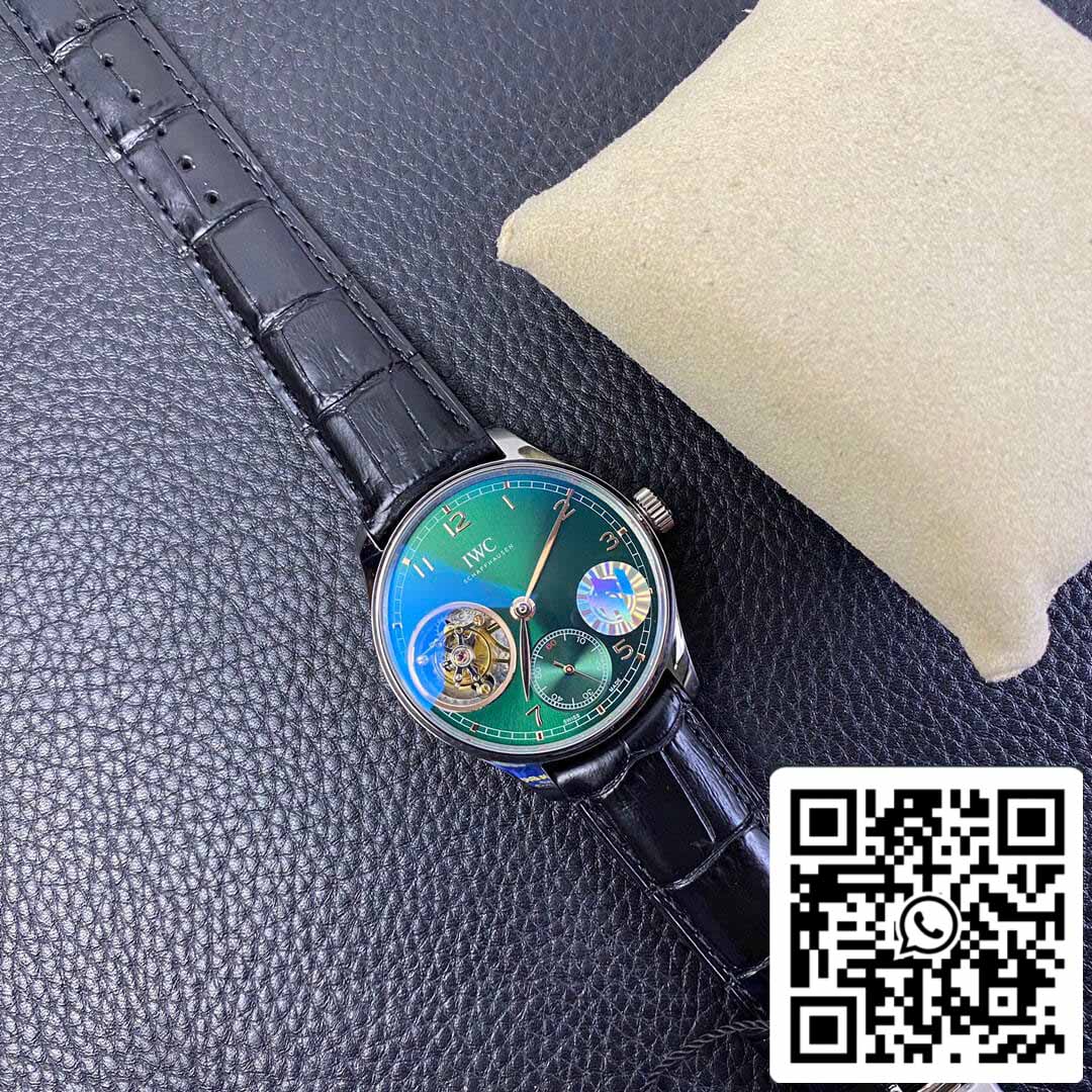 IWC Portuguese Tourbillon 1:1 Best Edition ZF Factory Green Dial