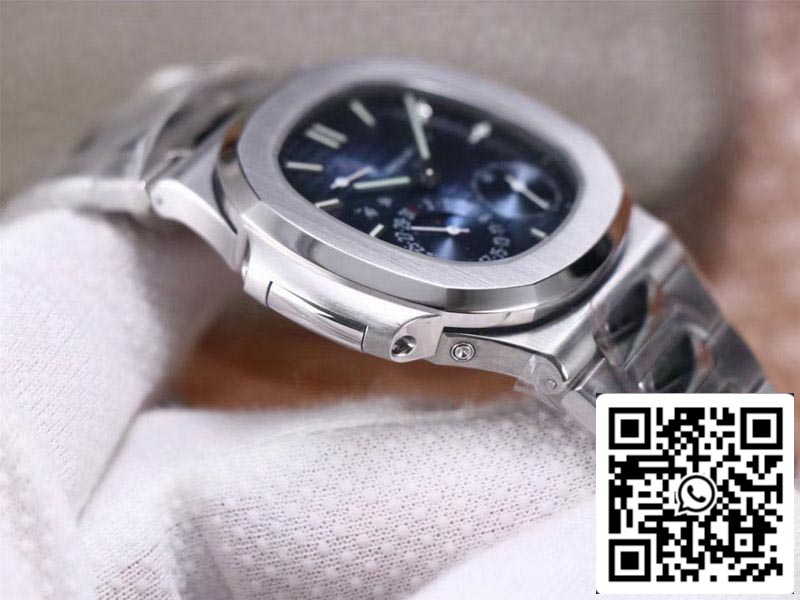 Patek Philippe Nautilus 5712/1A-001 1:1 Mejor edición PF Factory Esfera azul Correa de acero Movimiento suizo