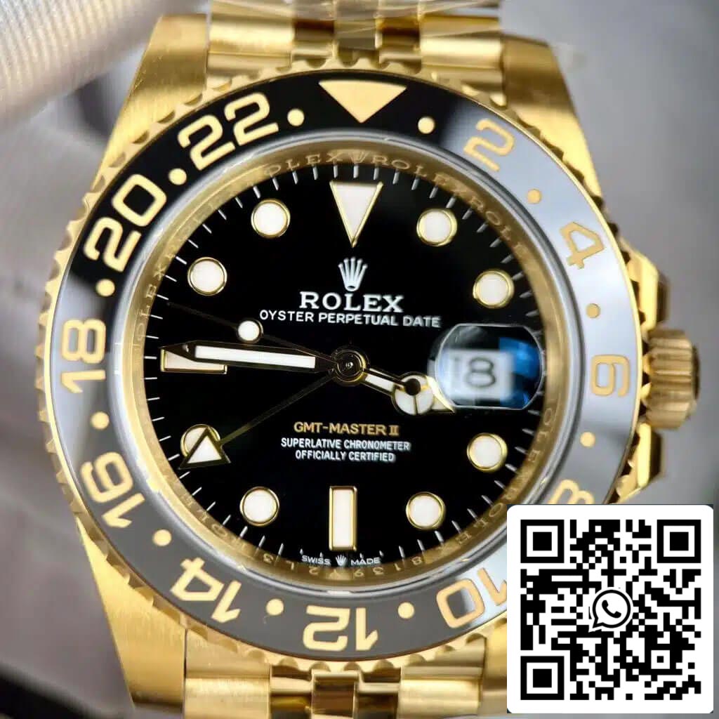 Rolex GMT Master II M126718GRNR-0001 1:1 Mejor edición Clean Factory esfera negra