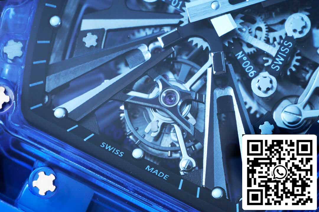 Richard Mille RM12-01 1:1 Mejor Edición RM Factory Tourbillon Caja Versión Transparente