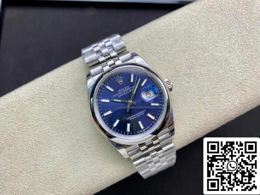 Rolex Datejust M126200-0006 1:1 Best Edition EW Factory Quadrante blu