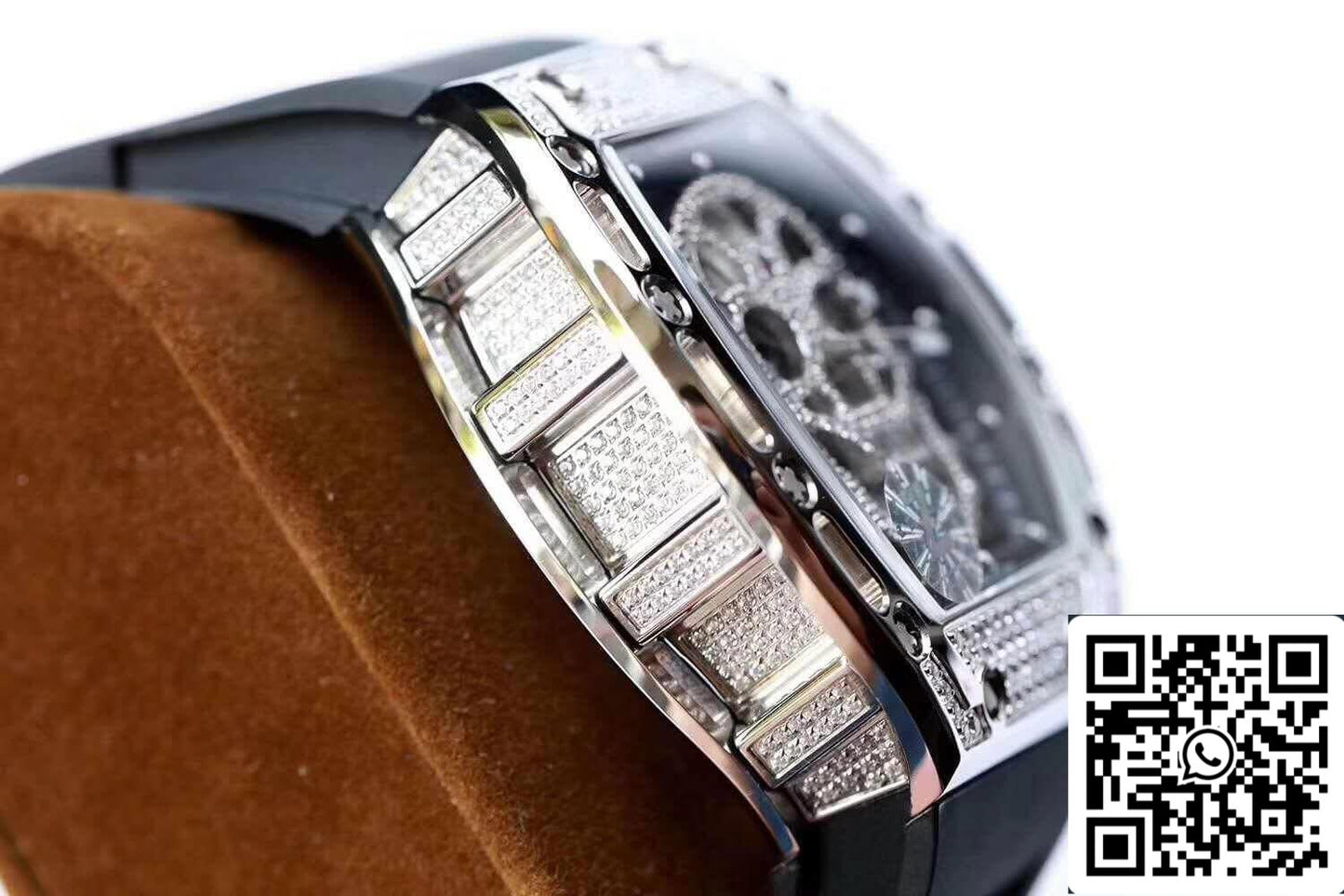 Richard Mille RM052 Z Factory 1:1 Best Edition Correa suiza ETA6T51 negra