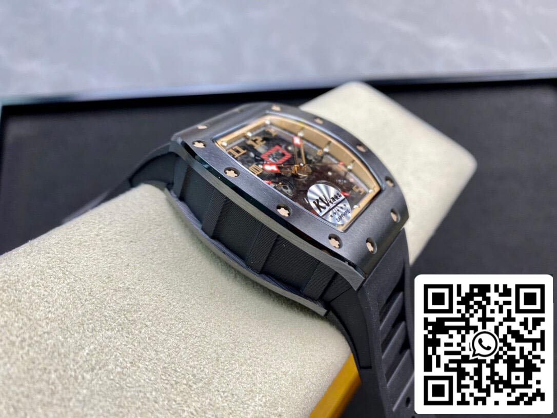 Richard Mille RM011 1:1 Mejor edición KV Factory Esfera esqueleto de cerámica