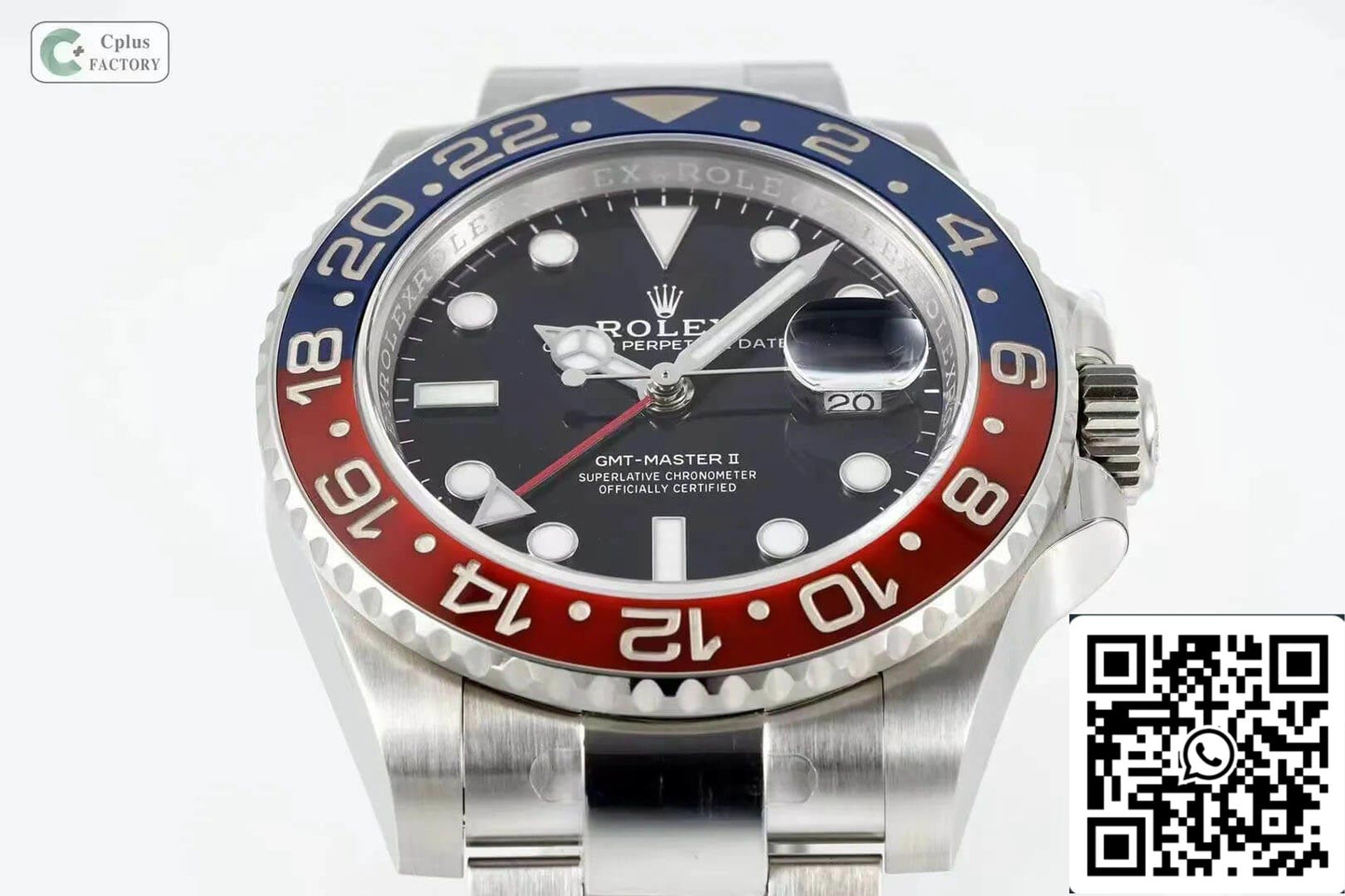 Rolex GMT Master II M126710BLRO-0002 1:1 Mejor Edición C+ Factory Rojo Azul Bisel