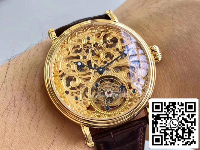 Patek Philippe Tourbillon P83000 1:1 Best Edition Yellow Gold Swiss Tourbillon