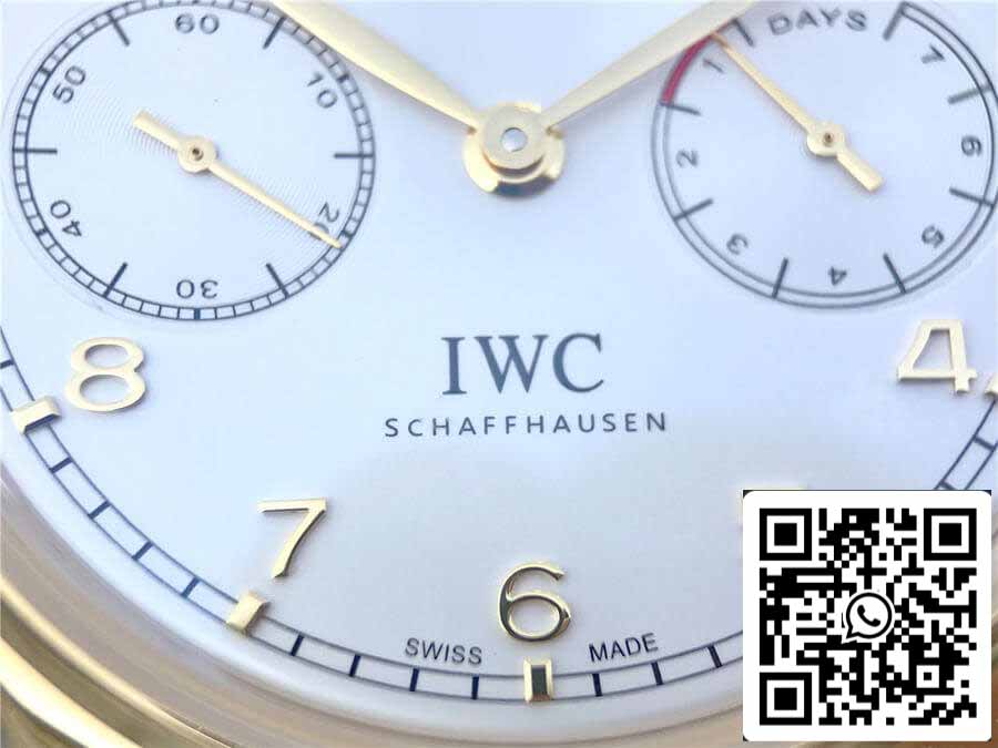 IWC Portugieser IW503502 1:1 Mejor edición YL Factory esfera blanca