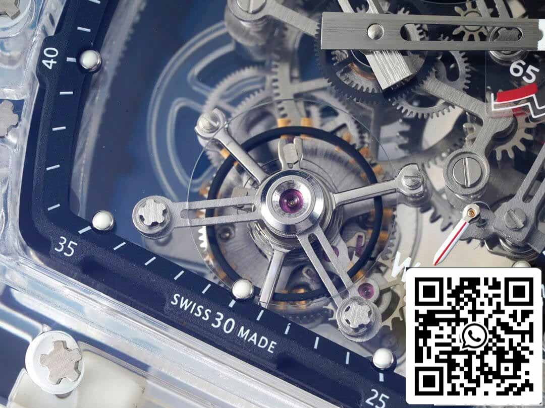 Richard Mille RM 56-01 Tourbillon 1:1 Mejor edición RM Factory Esfera esqueleto transparente