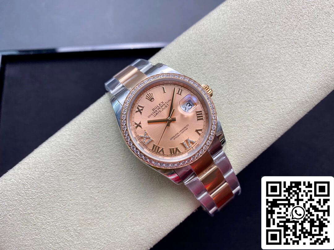 Rolex Datejust M126281RBR-0016 1:1 Best Edition EW Factory Quadrante rosa