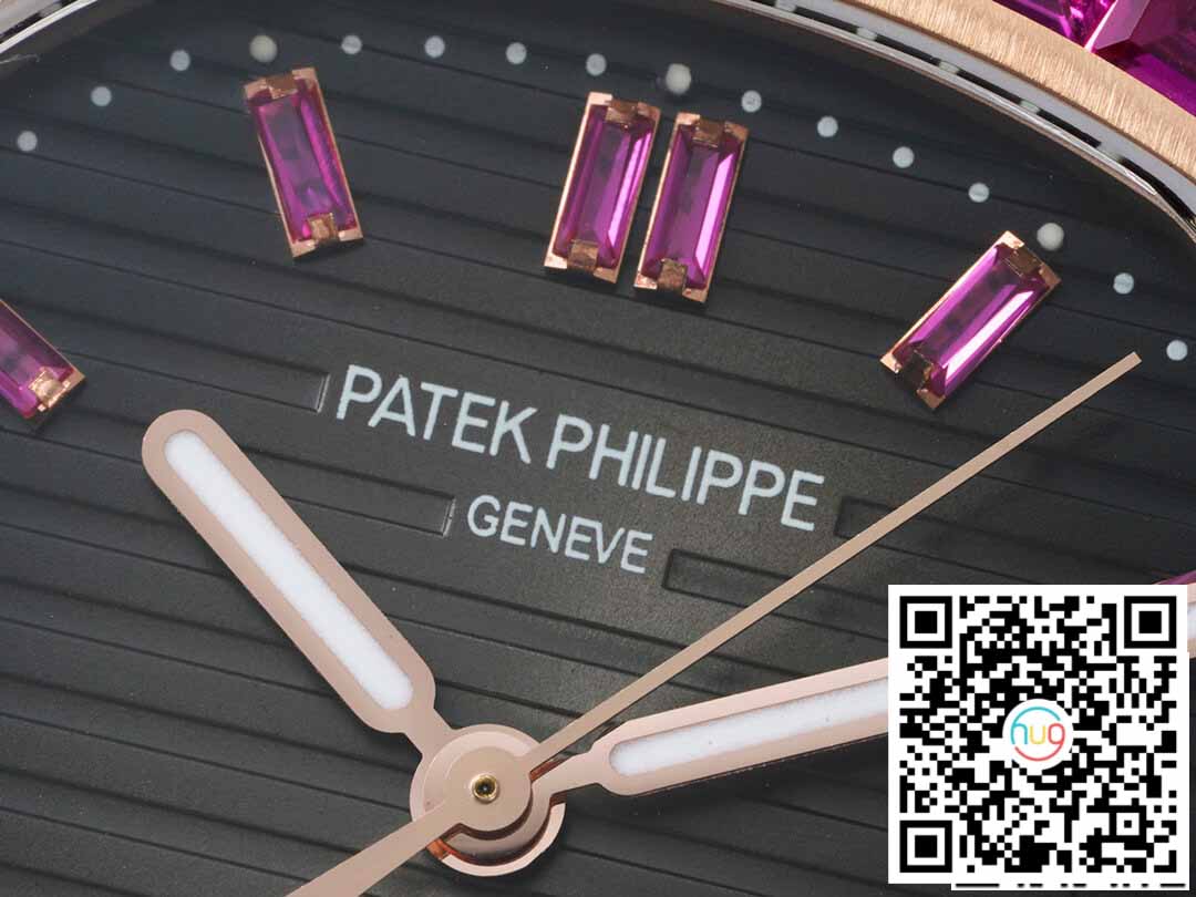 Patek Philippe Nautilus 5711 1:1 Mejor edición GR Factory Bisel de diamantes en oro rosa