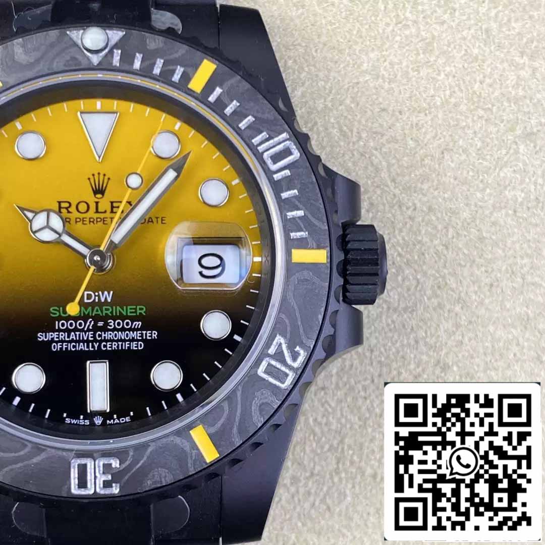 Rolex Submariner 1:1 Mejor Edición VS Factory Esfera Amarilla Degradada