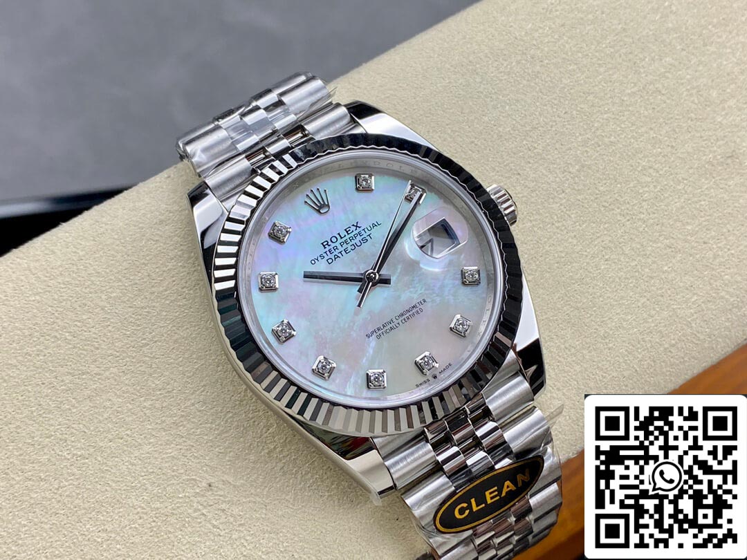 Rolex Datejust M126334-0020 Quadrante con diamanti a mosaico Clean Factory 1: 1 della migliore edizione