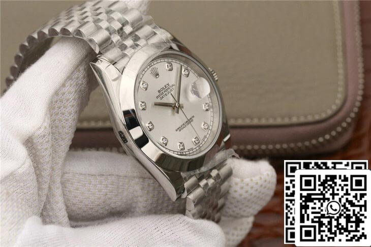 Rolex Datejust M126300 1:1 Mejor edición EW Factory Esfera engastada con diamantes