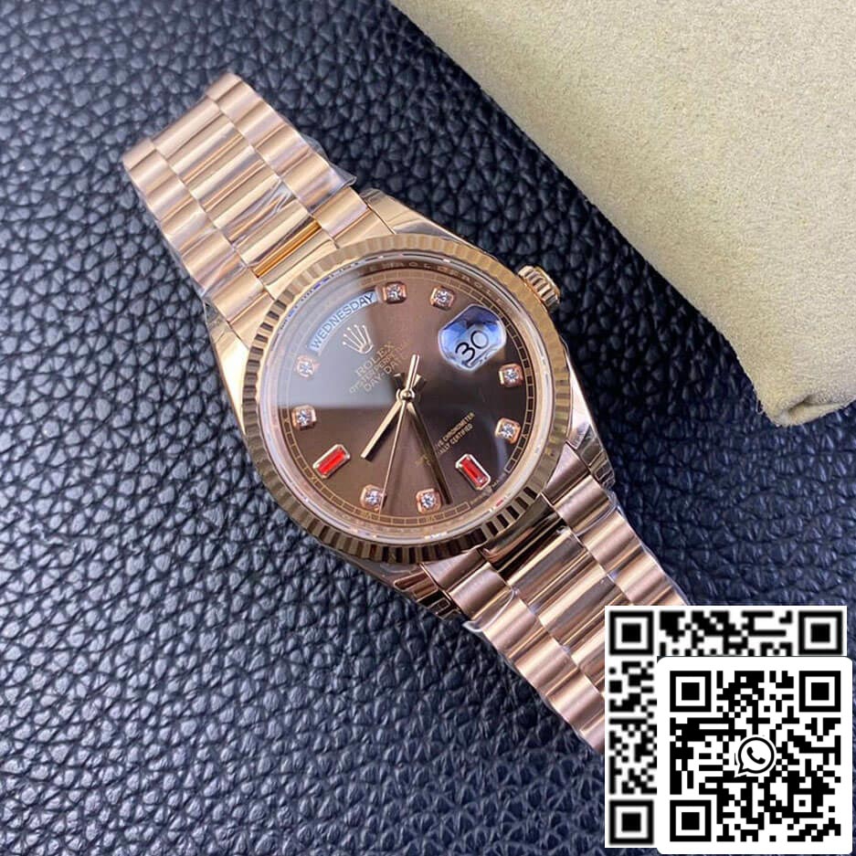 Rolex Day Date 118235 1:1 Best Edition EW Factory Brown Dial