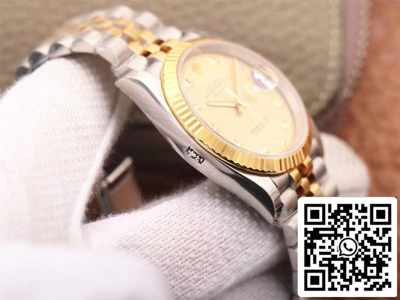 Rolex Datejust M126233-0017 1:1 Mejor edición EW Factory Champagne Dial Swiss ETA3235