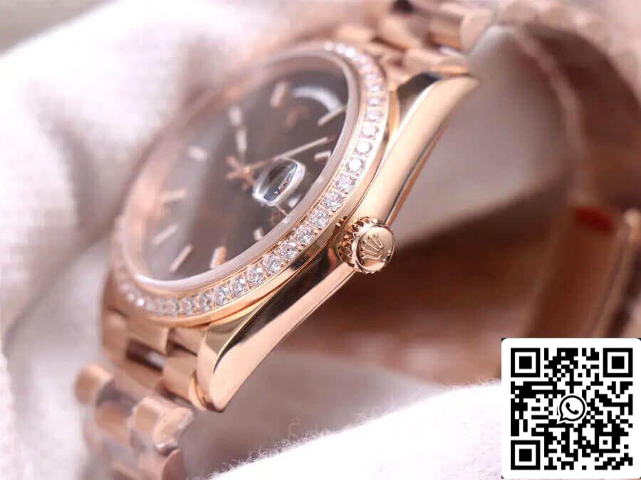 Rolex Day Date M228345RBR-0005 1:1 Best Edition EW Factory 18ct Rose Gold