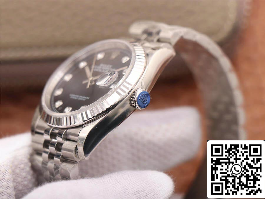 Rolex Datejust M126234-0027 1:1 Mejor edición EW Factory esfera negra