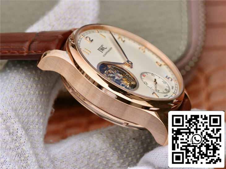 IWC Tourbillon portugués IW546302 1:1 Mejor edición ZF Factory esfera plateada