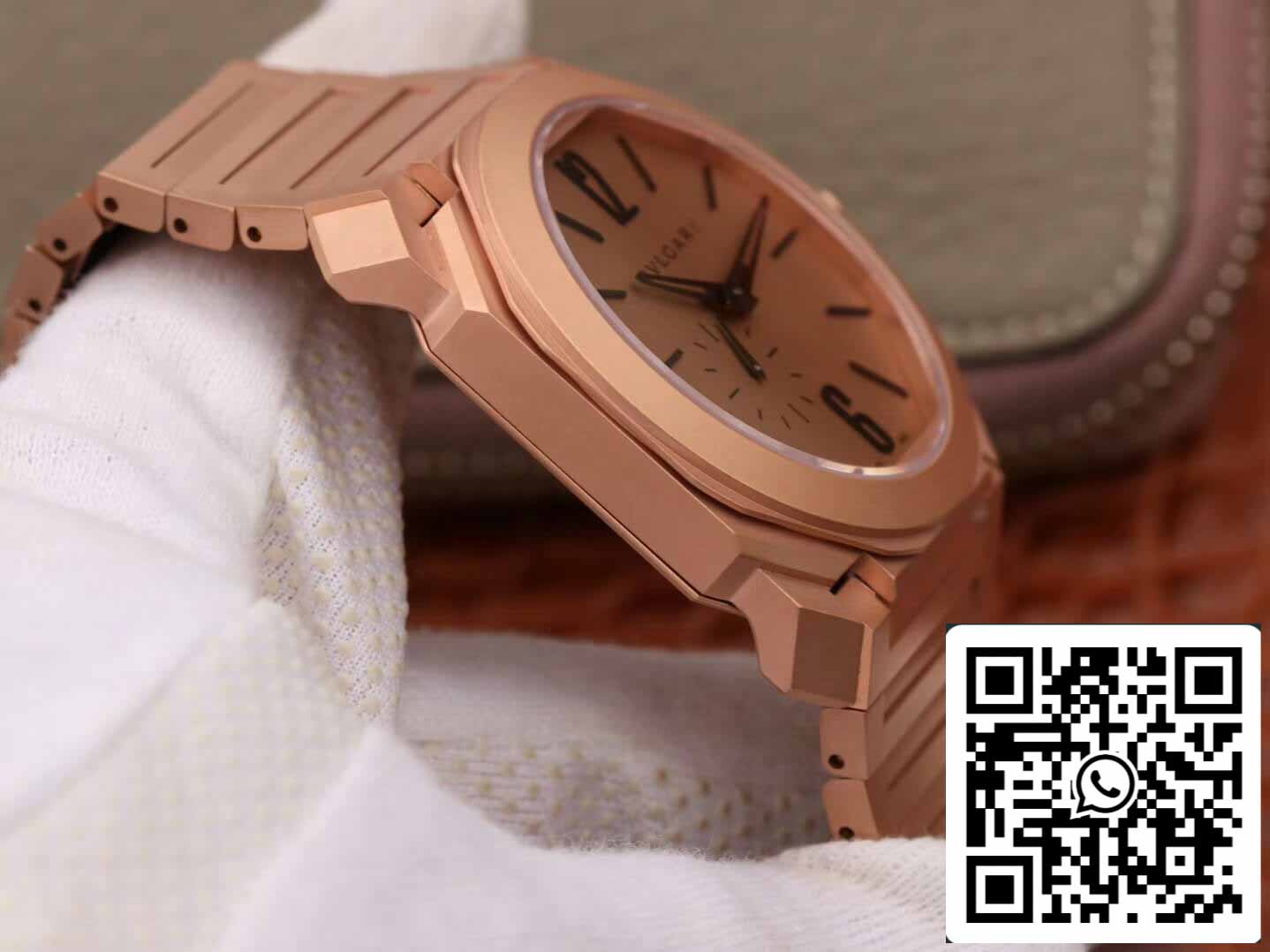 Bvlgari Octo Finissimo 102912 1:1 Mejor edición BV Factory esfera oro rosa