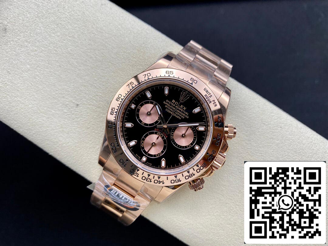 Rolex Daytona M116505-0008 1:1 Mejor edición BT Factory esfera negra