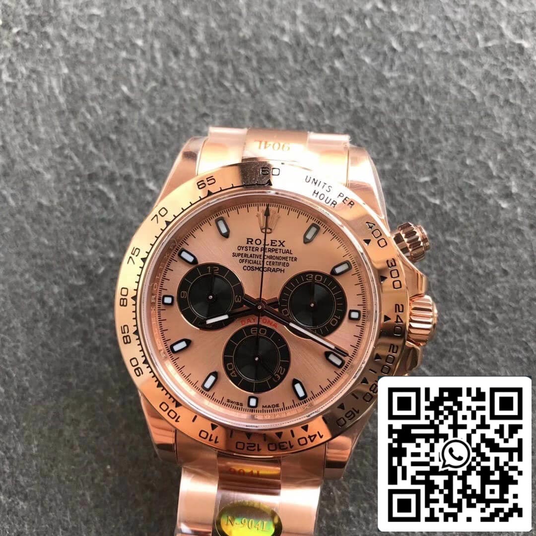 Rolex Daytona m116505-0009 Quadrante champagne Noob Factory 1:1 Best Edition