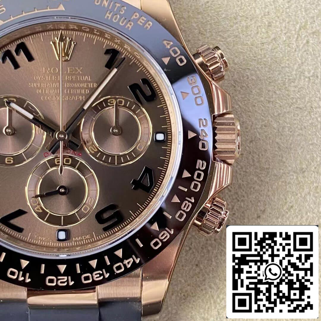 Rolex Cosmograph Daytona M116515LN-0015 1:1 Best Edition Clean Factory V3 Cinturino in caucciù