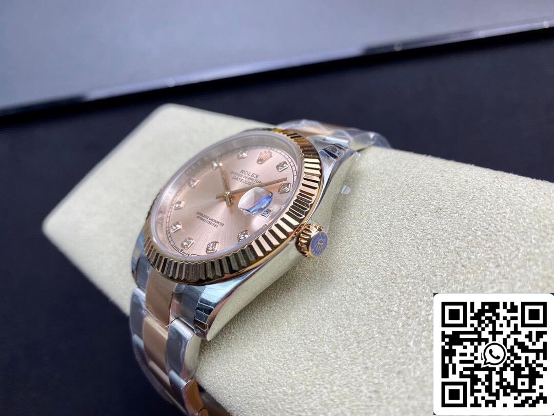 Rolex Datejust M126331-0007 41MM 1:1 Mejor edición EW Factory V3 esfera rosa