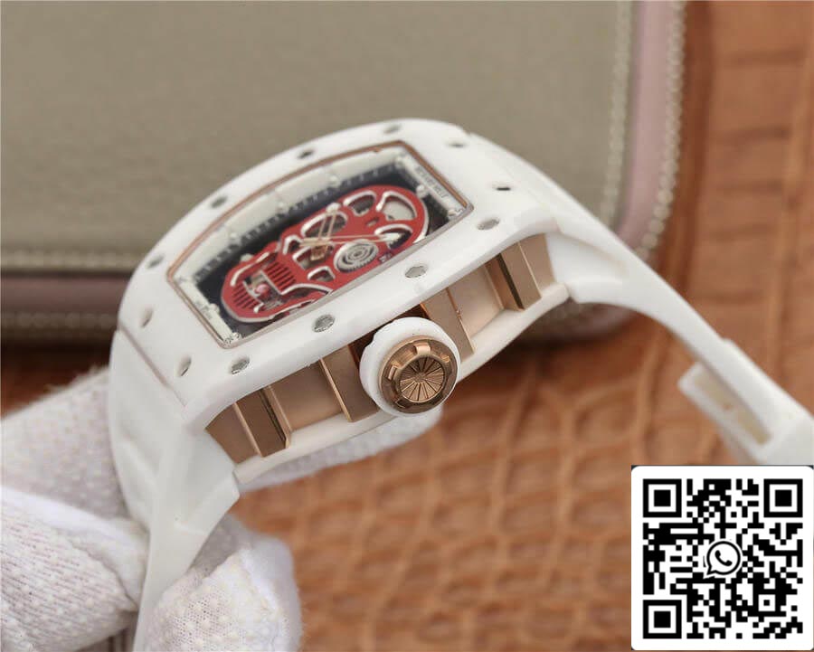 Richard Mille RM52-01 1:1 Best Edition KV Factory White Ceramic