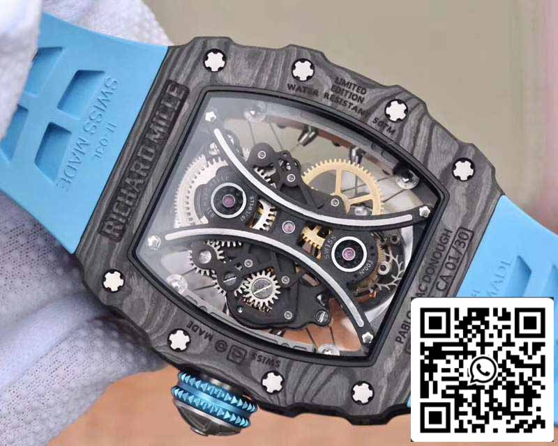 Richard Mille RM53-01 Movimento svizzero tourbillon svizzero JB Factory in scala 1:1 della migliore edizione