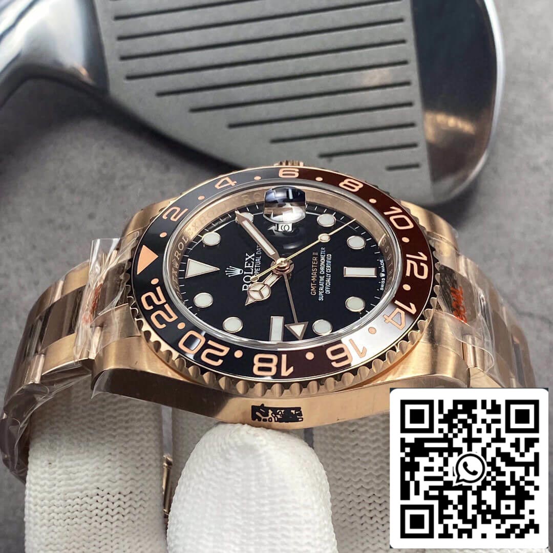 Rolex GMT Master II 126715CHNR-0001 1:1 Mejor Edición GM Factory Oro Rosa