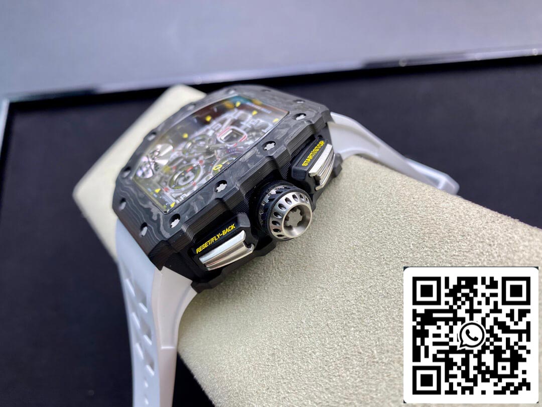 Richard Mille RM011-03 Cinturino bianco in fibra di carbonio KV Factory 1: 1 della migliore edizione