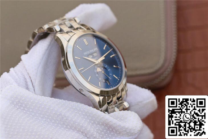 Patek Philippe Complicazioni 5396/1G-001 1:1 Best Edition KM Factory Oro bianco Quadrante blu