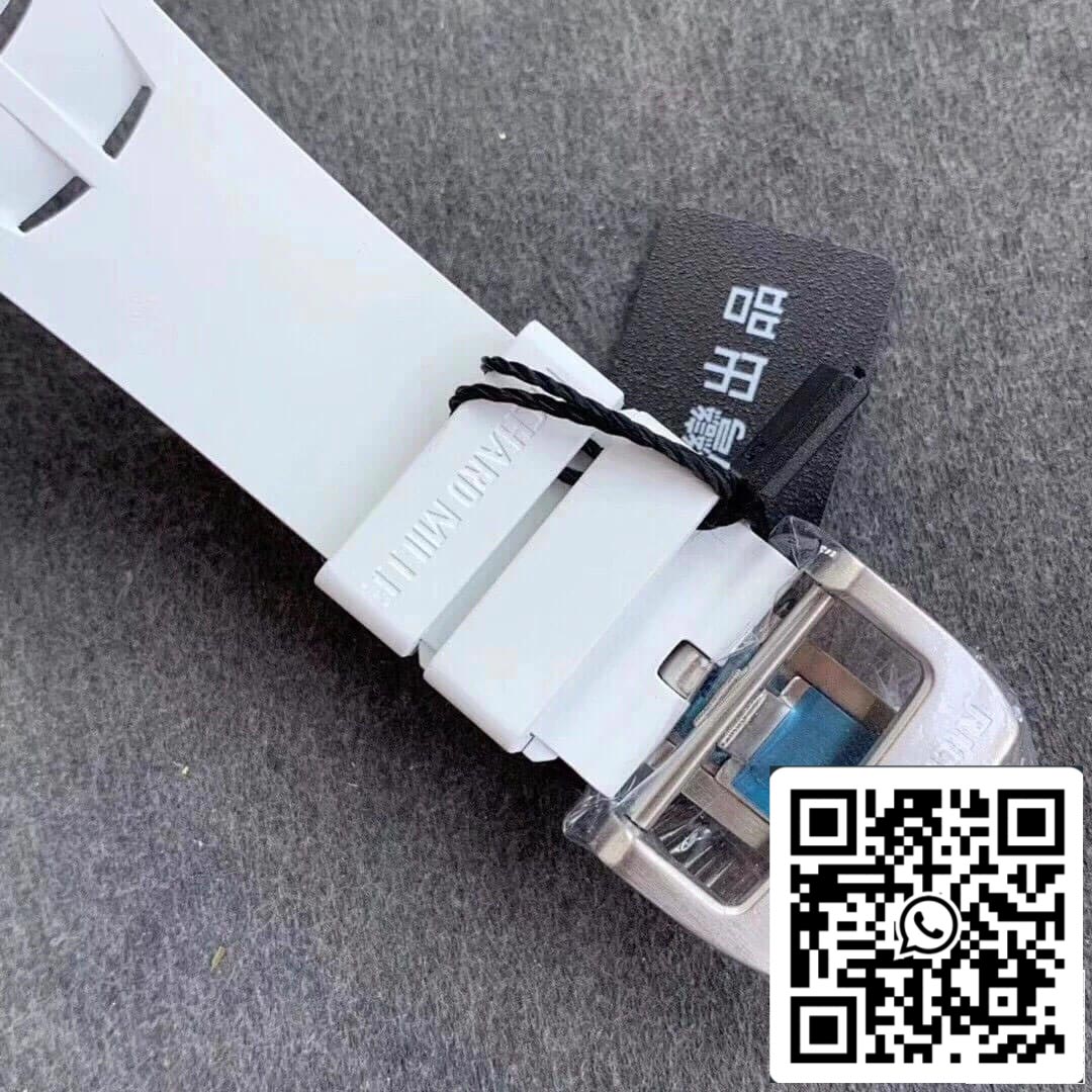 Richard Mille RM011-03 1:1 Best Edition KV Factory White Strap