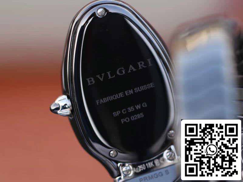 Bvlgari Srpenti Spiga 102735 1:1 Best Edition BV Factory Movimento al quarzo svizzero in acciaio nero