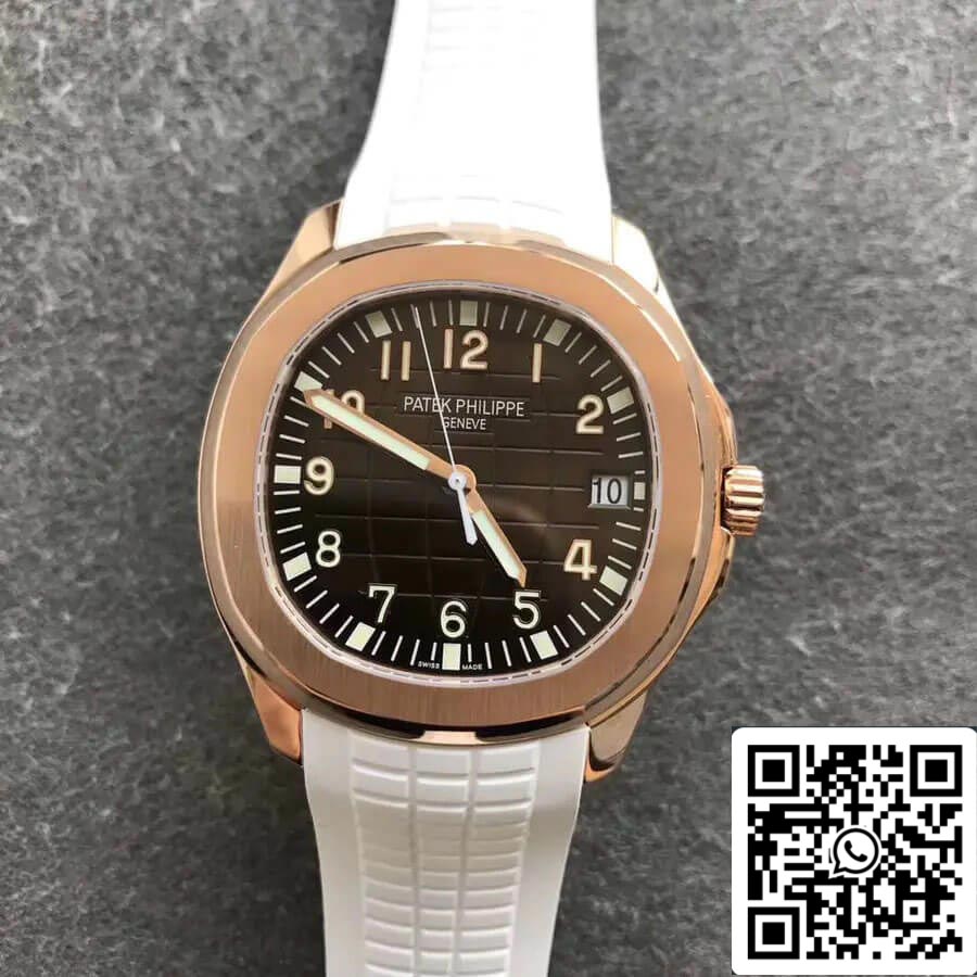 Patek Philippe Aquanaut 5168G 1:1 Mejor edición ZF Factory Correa blanca