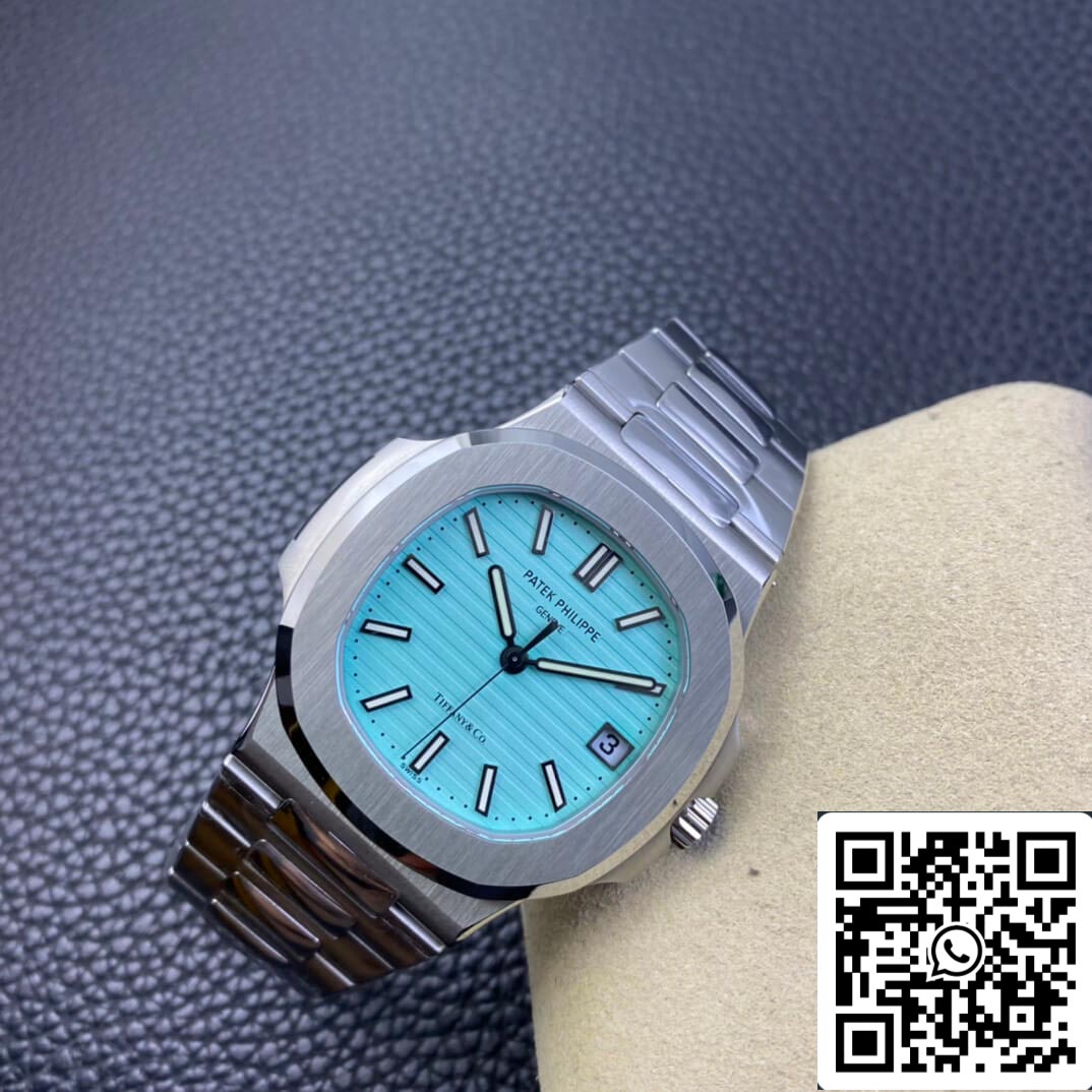 Patek Philippe Nautilus 5711/1A-018 1:1 Mejor edición 3K Factory Tiffany esfera azul