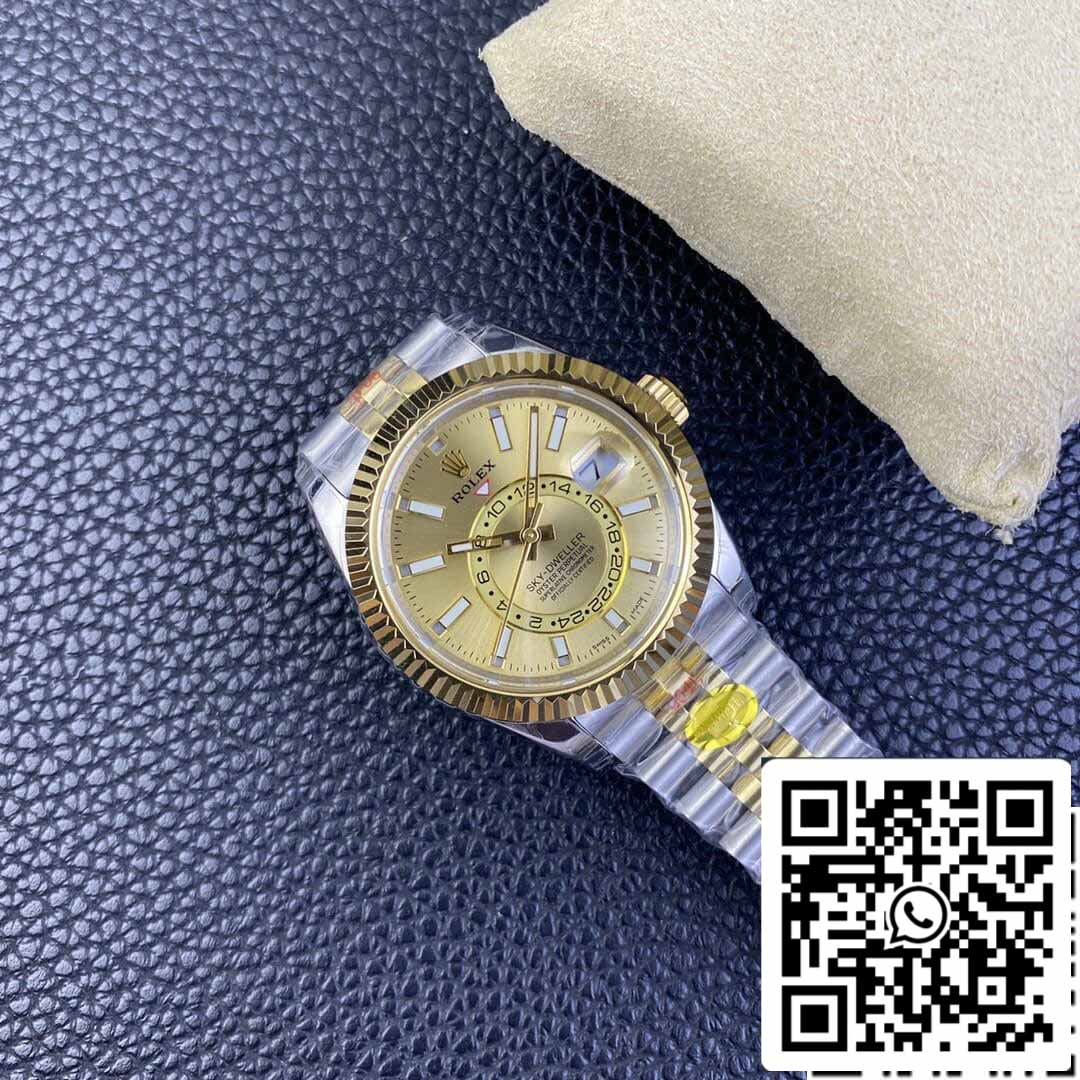 Rolex Sky Dweller M336933-0002 1:1 Best Edition Noob Factory V2 quadrante champagne