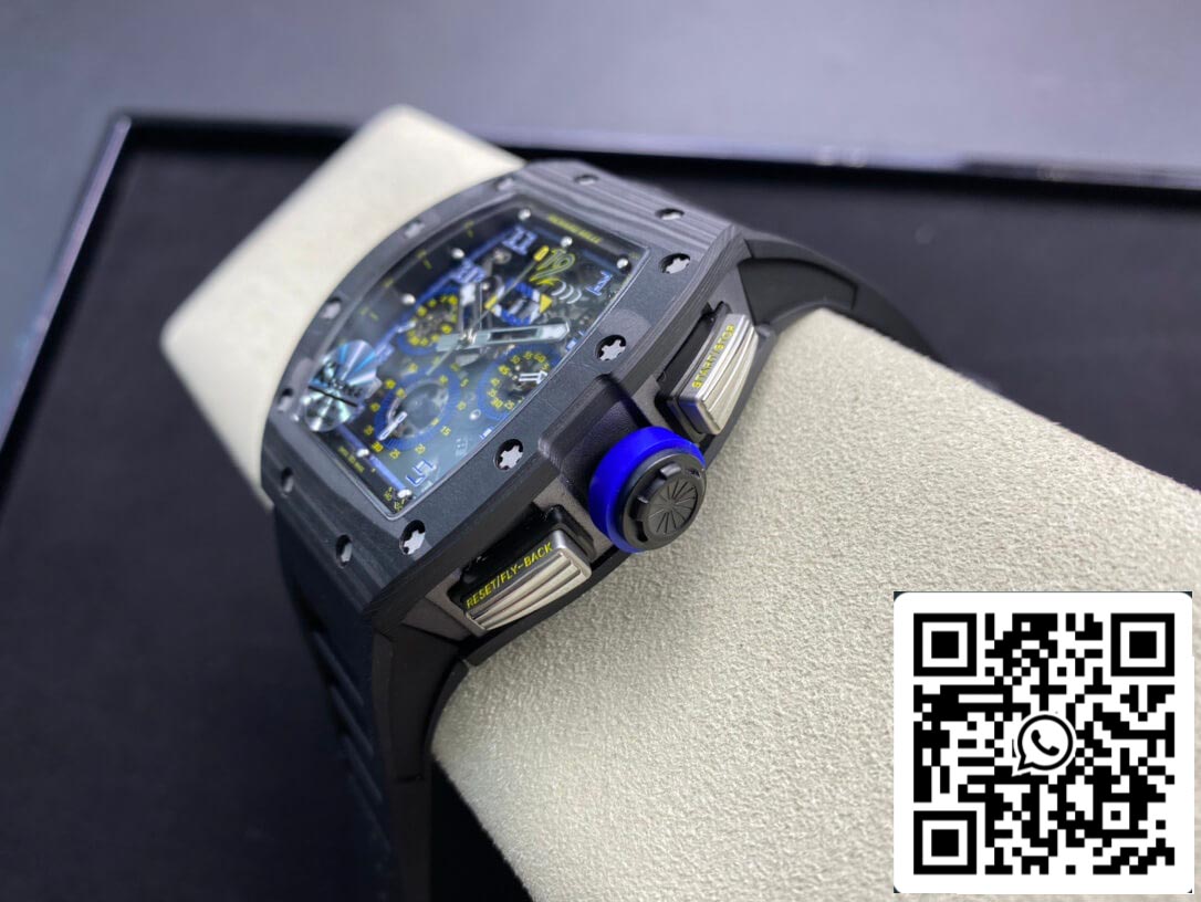 Richard Mille RM-011 1:1 Mejor Edición KV Factory Fibra de Carbono