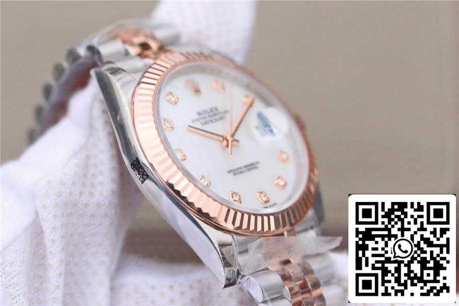 Rolex Datejust M126331-0014 1:1 Best Edition EW Factory Rose Gold Mother-Of-Pearl Dial