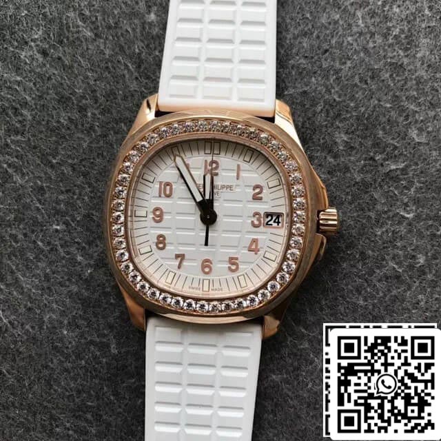 Patek Philippe Aquanaut 5068R-010 1:1 Mejor edición PPF Factory esfera blanca en oro rosa