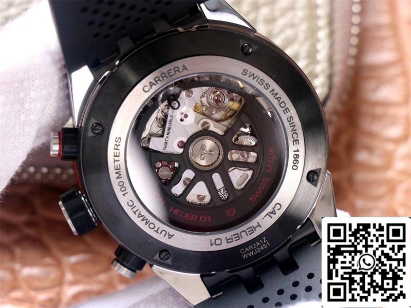 TAG Heuer Carrera CAR201V.FT6046 1:1 Best Edition XF Factory quadrante nero svizzero HEUER 01